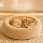Panier rond Dognaire pour chien et chat, antidérapant, dehoussable lavable, 40 à 90 cm
